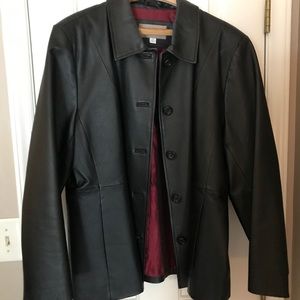 Croft & Barrow Leather Coat